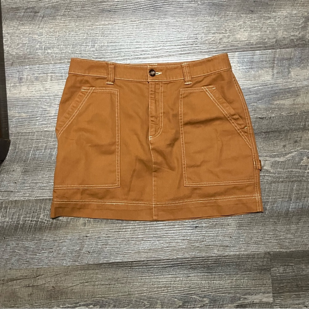 Old Navy cargo skirt burnt orange